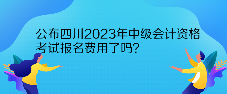 公布四川2023年中級會計資格考試報名費用了嗎？