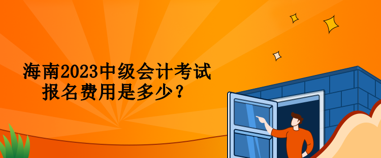 海南2023中級(jí)會(huì)計(jì)考試報(bào)名費(fèi)用是多少？