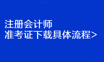 注冊會(huì)計(jì)師準(zhǔn)考證下載具體流程>