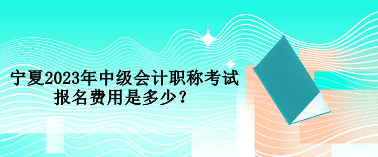 寧夏2023年中級會計職稱考試報名費(fèi)用是多少？