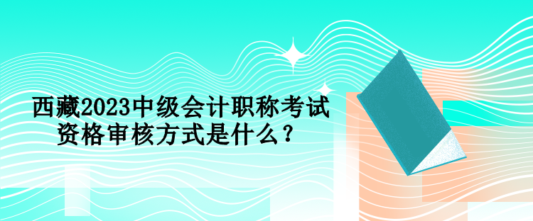 西藏2023中級(jí)會(huì)計(jì)職稱(chēng)考試資格審核方式是什么？