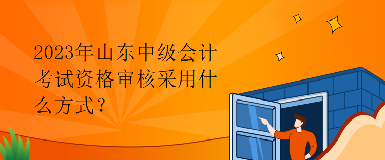 2023年山東中級(jí)會(huì)計(jì)考試資格審核采用什么方式？