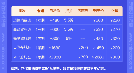 2024年初級(jí)會(huì)計(jì)新課火熱上線招生 購課低至5.5折！