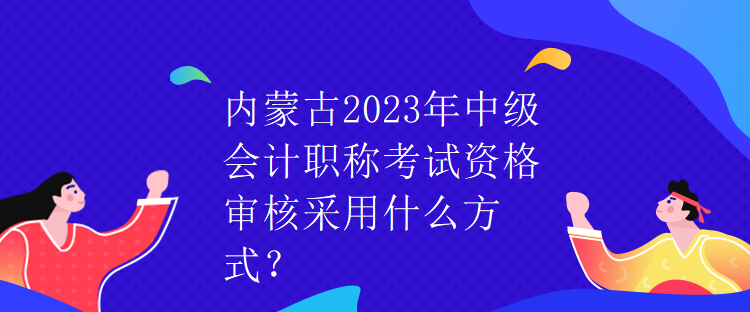 內蒙古2023年中級會計職稱考試資格審核采用什么方式？