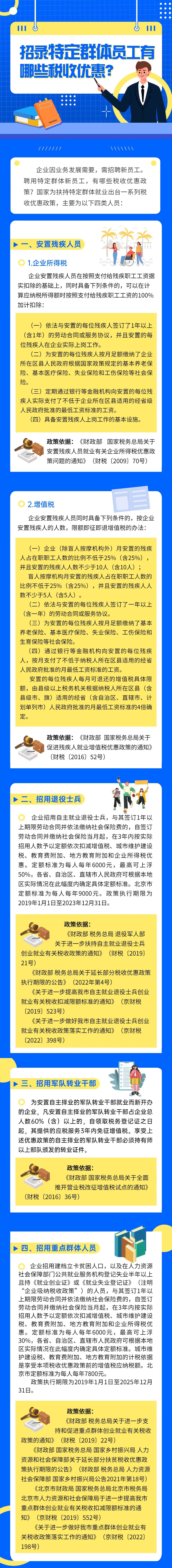 招錄特定群體員工有哪些稅收優(yōu)惠？