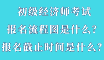 初級經(jīng)濟師考試報名流程圖是什么？報名截止時間是什么？