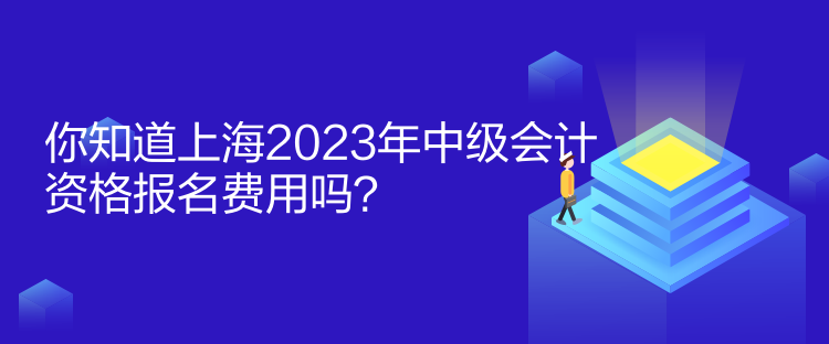 你知道上海2023年中級會計資格報名費用嗎？