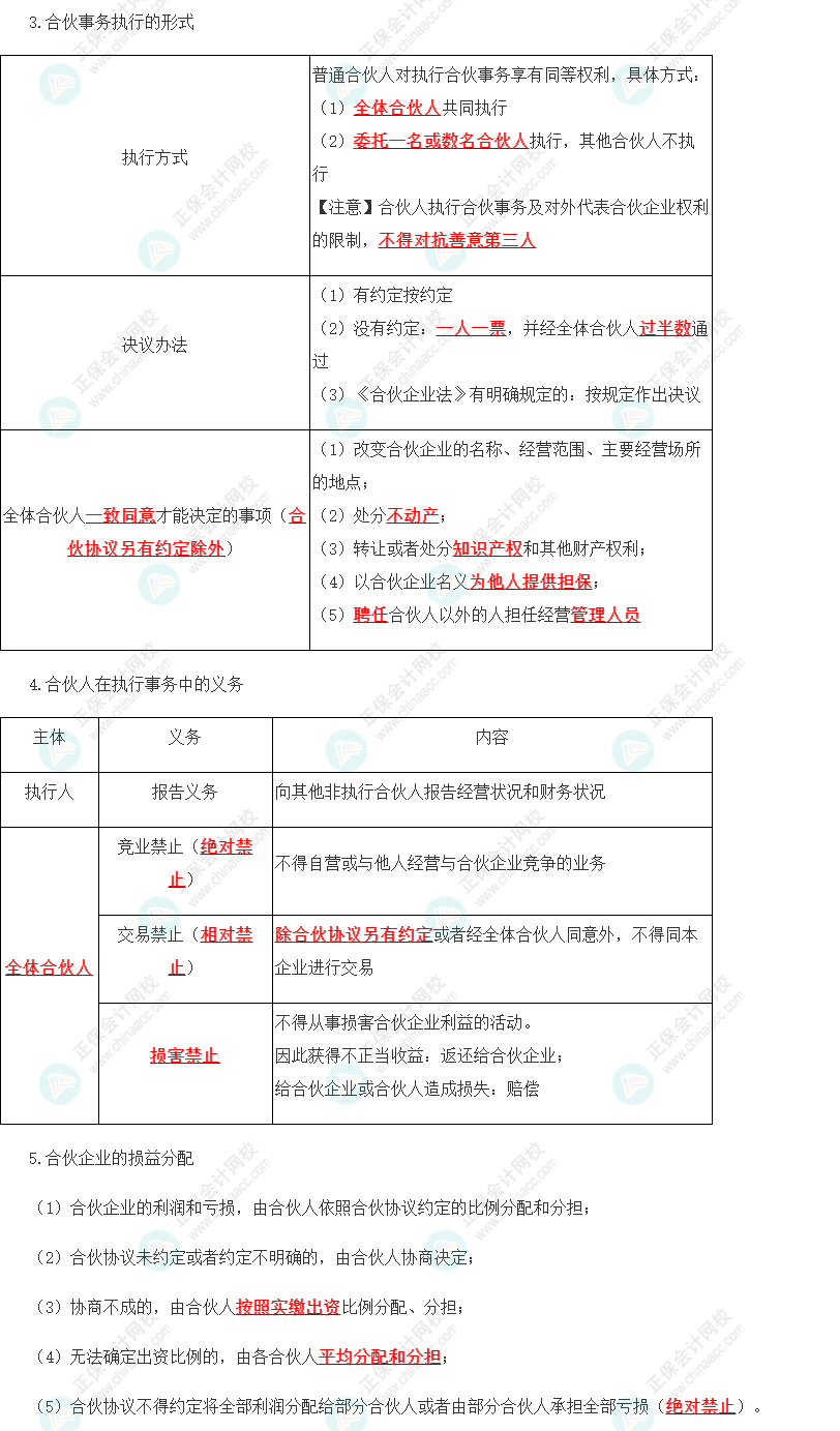 2023年注會《經濟法》第5章高頻考點1：普通合伙企業(yè)的設立、財產與事務執(zhí)行