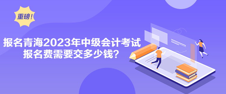 報名青海2023年中級會計考試報名費(fèi)需要交多少錢？