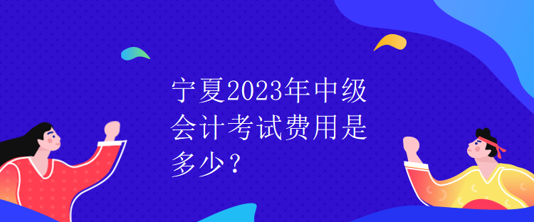 寧夏2023年中級(jí)會(huì)計(jì)考試費(fèi)用是多少？