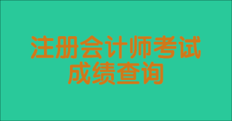 注冊會(huì)計(jì)師考試成績一般什么時(shí)候出？如何查詢？