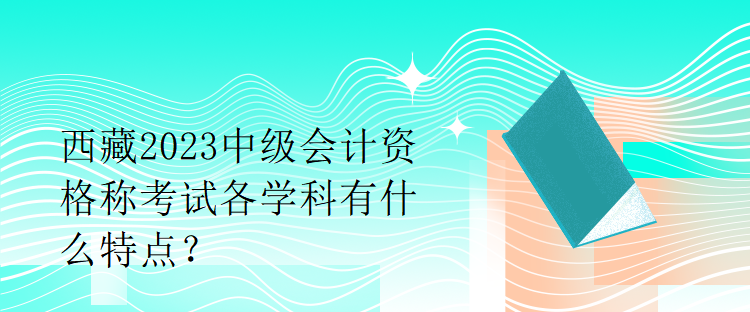 西藏2023中級會計資格稱考試各學(xué)科有什么特點？