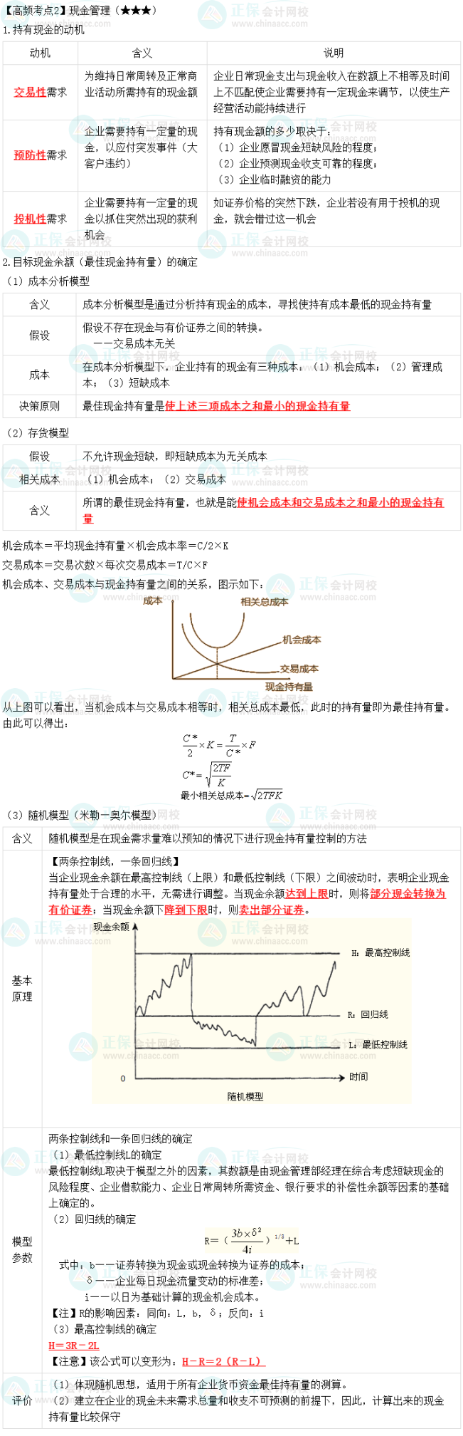 2023中級(jí)會(huì)計(jì)職稱《財(cái)務(wù)管理》高頻考點(diǎn)：現(xiàn)金管理