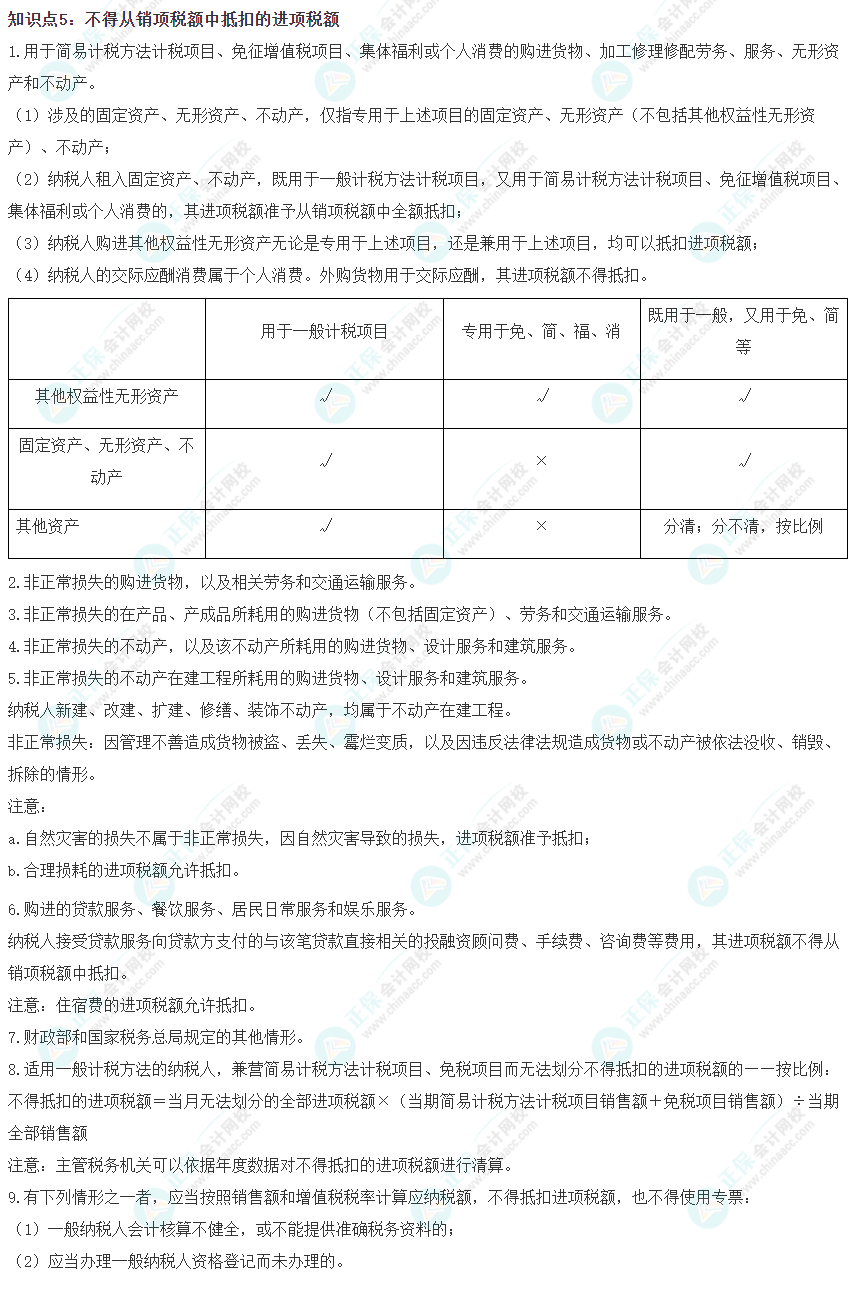 2023注會《稅法》沖刺階段易錯易混知識點（五）