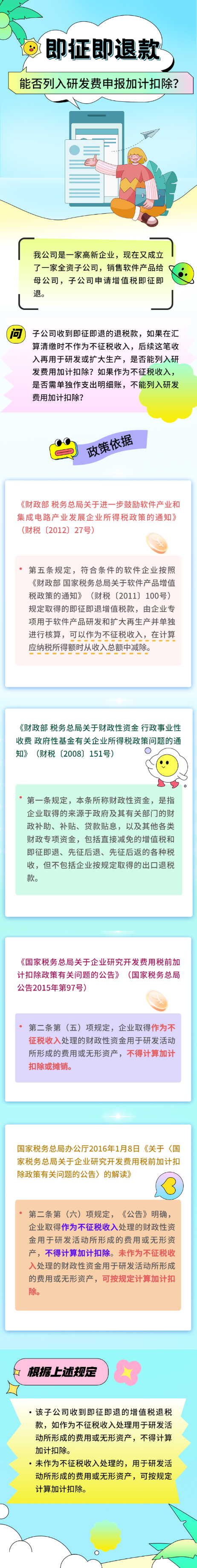 即征即退款能否列入研發(fā)費申報加計扣除？