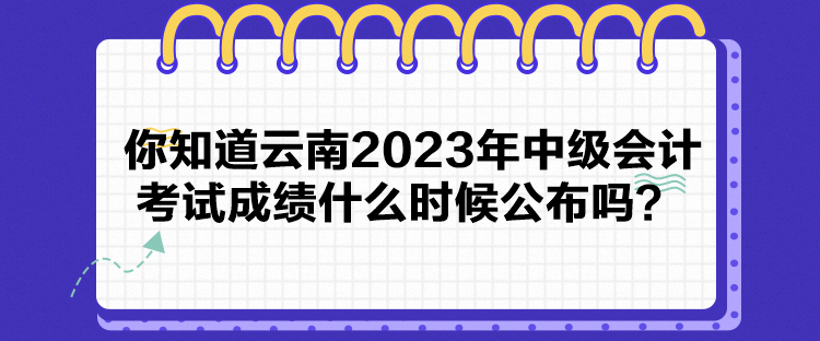 你知道云南2023年中級(jí)會(huì)計(jì)考試成績(jī)什么時(shí)候公布嗎？