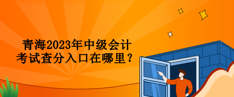 青海2023年中級會計考試查分入口在哪里？