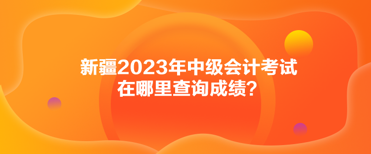 新疆2023年中級會計考試在哪里查詢成績？