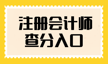 注冊會計師查分入口在哪查看？什么時候可以查詢？