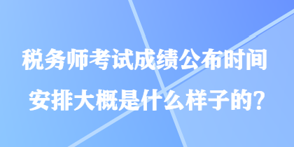 稅務(wù)師考試成績(jī)公布時(shí)間安排大概是什么樣子的？