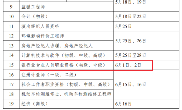 公布！24年銀行從業(yè)資格考試時間已公布！