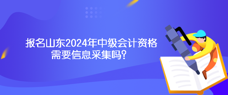 報(bào)名山東2024年中級(jí)會(huì)計(jì)資格需要信息采集嗎？