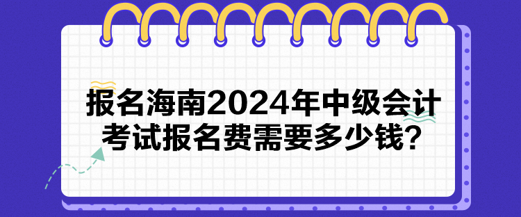 報(bào)名海南2024年中級(jí)會(huì)計(jì)考試報(bào)名費(fèi)需要多少錢？