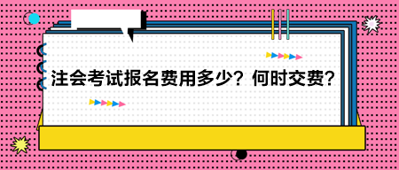 2024年注冊會(huì)計(jì)師考試報(bào)名費(fèi)用多少？何時(shí)交費(fèi)？