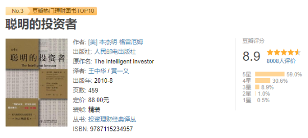 CFA入行必看！豆瓣均分8.0+的金融書！
