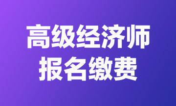 2024年貴州高級經(jīng)濟師報名繳費時間&收費標準