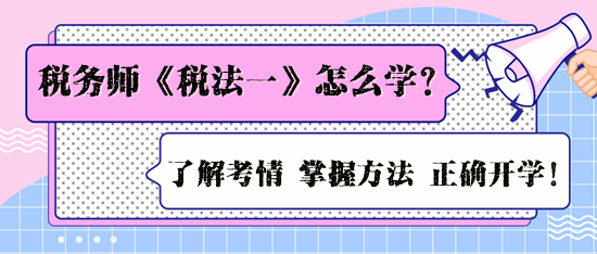 2024年稅務(wù)師《稅法一》怎么學(xué)效率高呢？