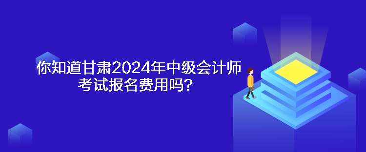 你知道甘肅2024年中級(jí)會(huì)計(jì)師考試報(bào)名費(fèi)用嗎？