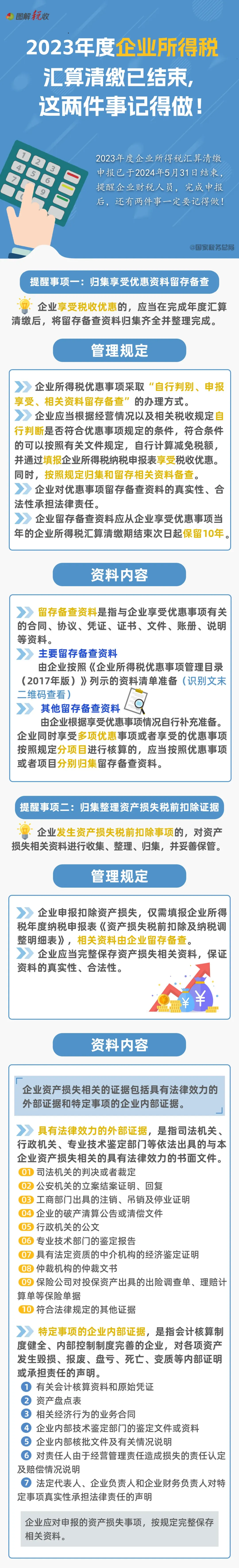 2023年度企業(yè)所得稅匯算清繳已結(jié)束，這兩件事記得做！