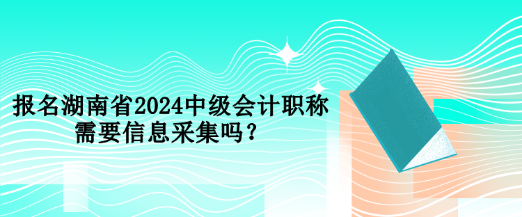 報(bào)名湖南省2024中級(jí)會(huì)計(jì)職稱(chēng)需要信息采集嗎？