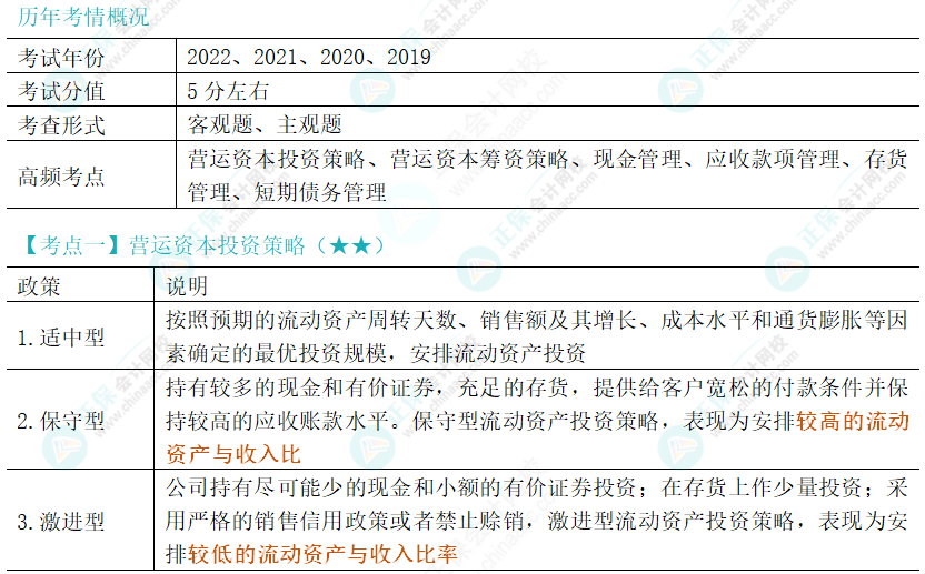 2024年注會(huì)《財(cái)務(wù)成本管理》第11章高頻考點(diǎn)1