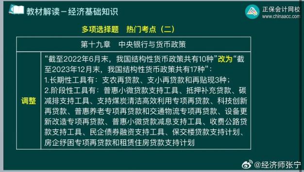 張寧老師圈劃中級經(jīng)濟(jì)基礎(chǔ)多選題熱門考點(diǎn)