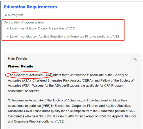 拿到CFA證書居然可以免考這些證書！