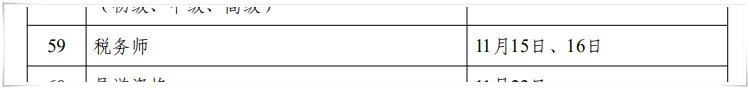 稅務(wù)師考試時(shí)間